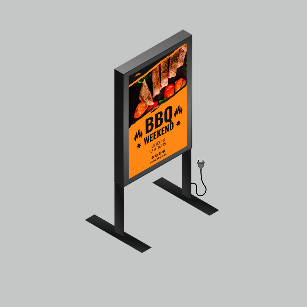 Cartel luminoso móvil